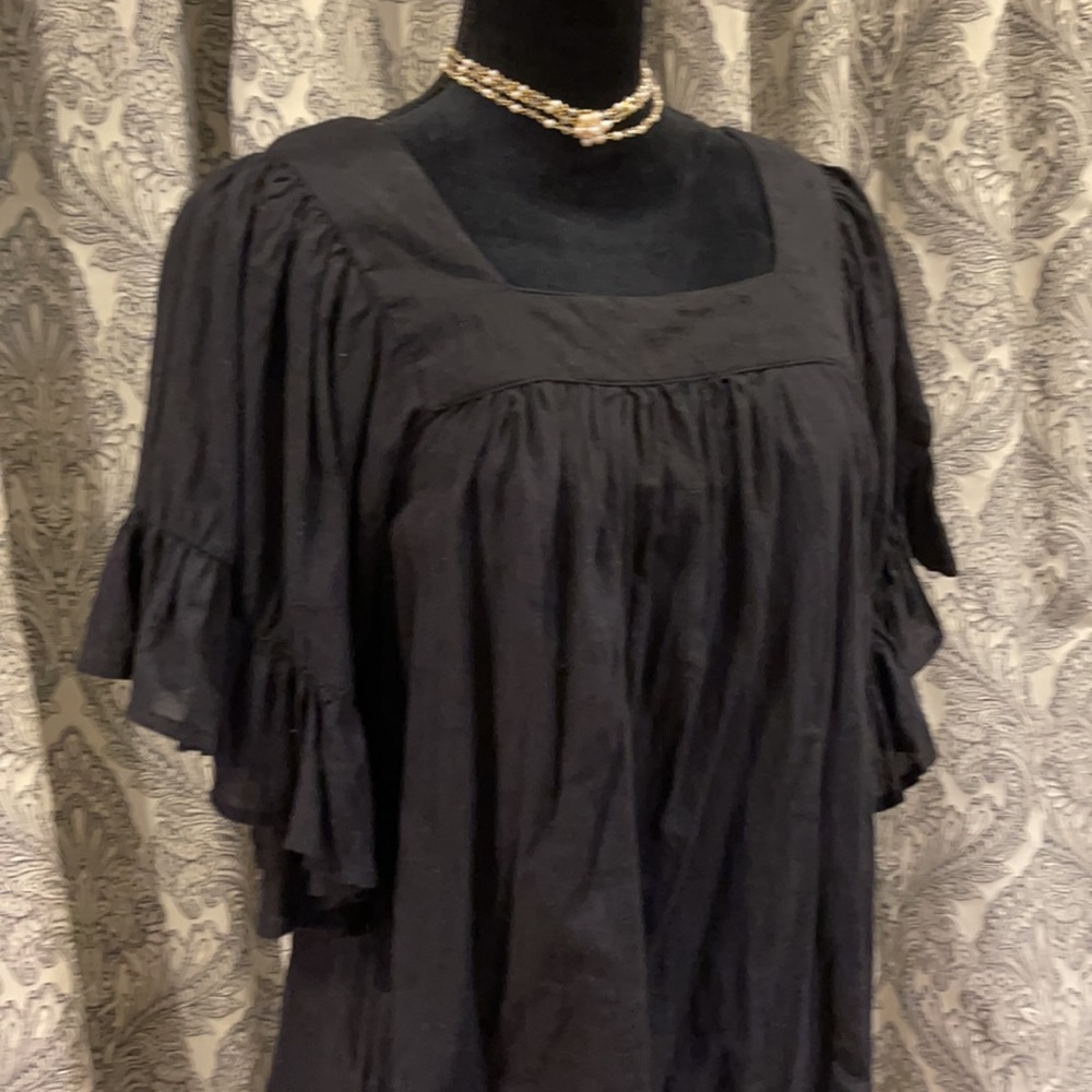 BOHO RUFFLE SLEEVE TOP - Picture 5 of 11
